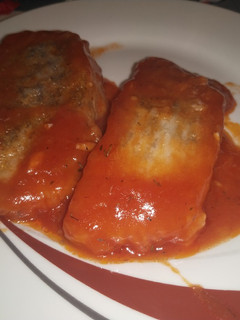 Una foto de Bacalao con tomate