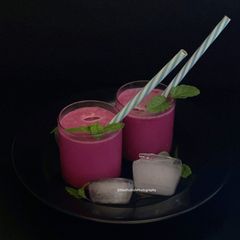 A picture of Chilled Beetroot Lassi.