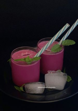 A picture of Chilled Beetroot Lassi.
