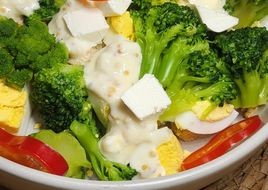 🥗Високобілковий ПП салат з броколі, куркою та фетою