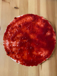 Una foto de Cheesecake de frambuesa light