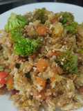 Falso arroz de coliflor tipo yakimeshi a mi manera🍚🥡🍱
