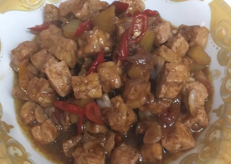 Tahu Tempe Kentang saos tiram