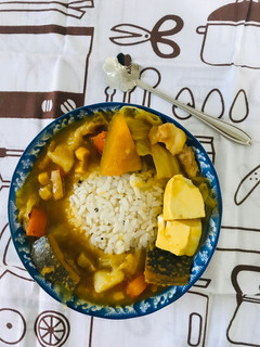 南瓜咖哩豬肉飯-簡單易上手 的食譜成品照片