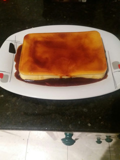 Una foto de Flan de naranja