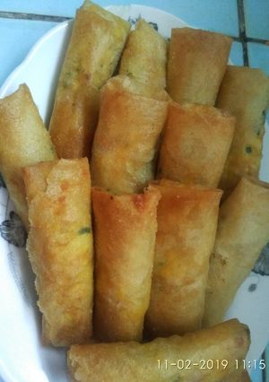 Foto resep Lumpia goreng isi jagung