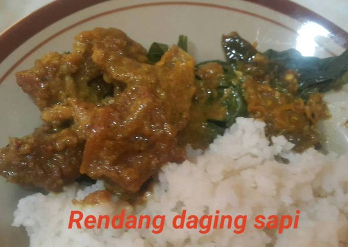 Cara Bikin Rendang daging sapi Praktis