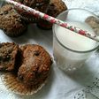 Muffins Plátano- Choco y Nuez