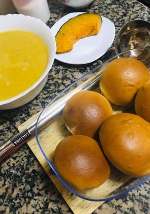 A picture of Pumpkin soup 🤤.