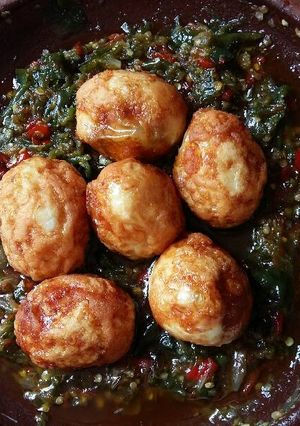 Foto resep Sambal telor cabe ijo ala mimi