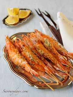 Hình của món Tôm nướng bơ tỏi .
