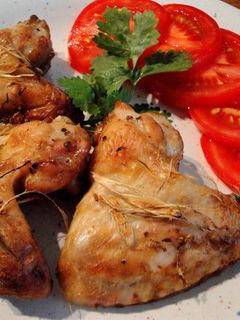 Hình của món Cánh gà nướng sả.