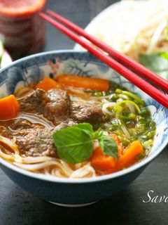 Hình của món Hủ tiếu bò kho .