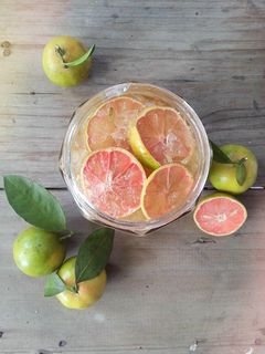 Hình của món Chanh đào ngâm mật ong, đường phèn.