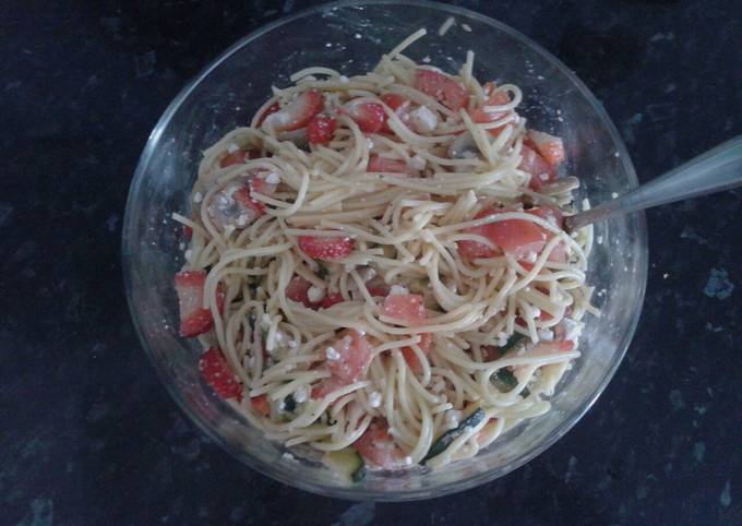 Foto principal de Espaguetis con fruta y verdura