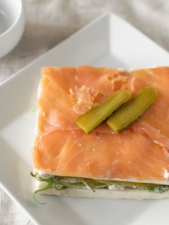 Una foto de Pastel de salmón