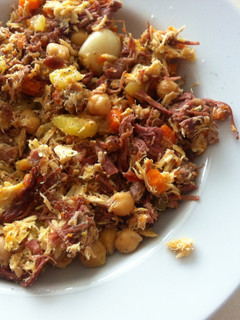 Una foto de Ropa vieja del cocido
