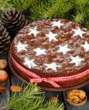 Pastel de frutas de Navidad
