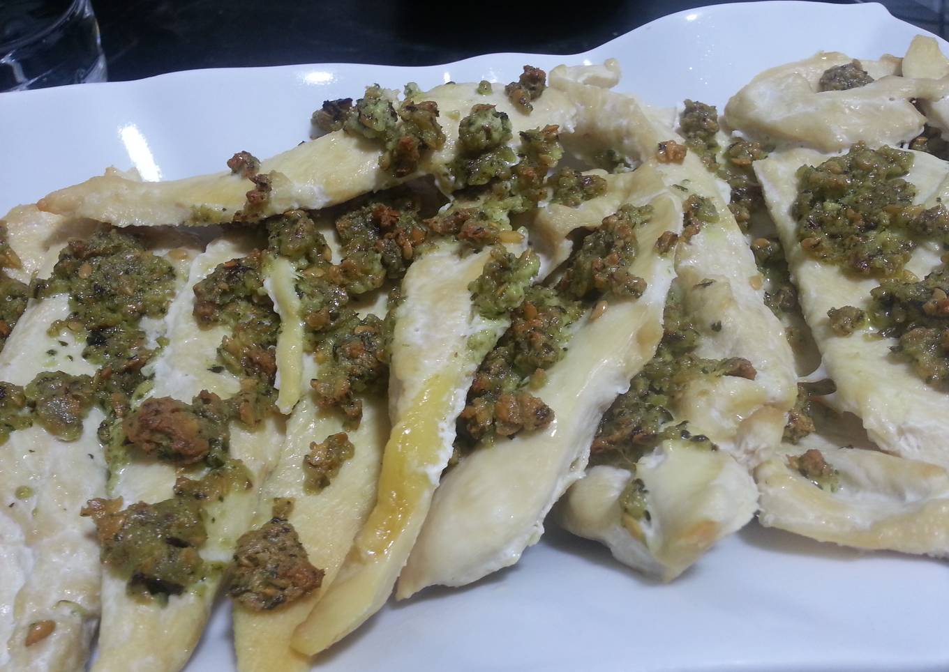 Pollo con pesto