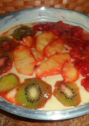 Una foto de Tarta frutal fácil