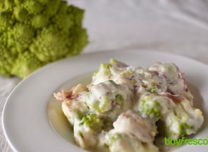 Una foto de Romanescu gratinado con bacon