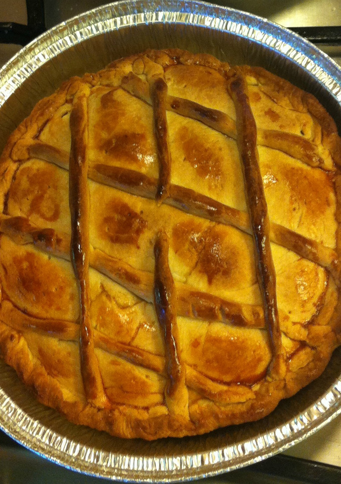 Una foto de Empanada de pollo y bechamel