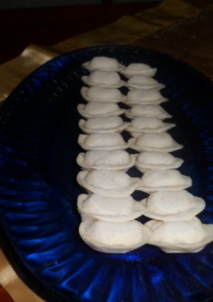 Una foto de Capelettini de jamón y mozarella