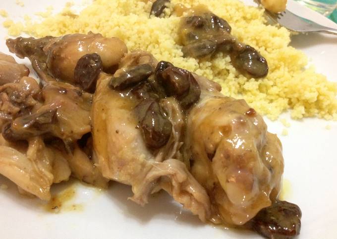 Pollo con uvas pasas Receta de Marieta - Cookpad