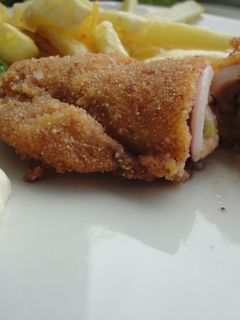 Una foto de Chipirones rellenos y empanados