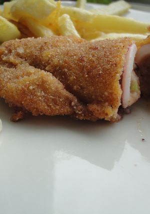 Una foto de Chipirones rellenos y empanados