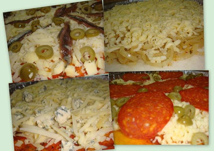 Foto principal de 4 variedades de pizza