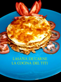 Una foto de Lasaña de carne