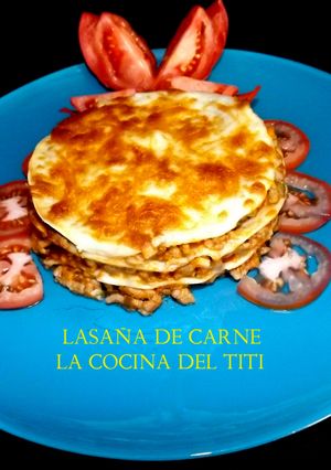 Una foto de Lasaña de carne