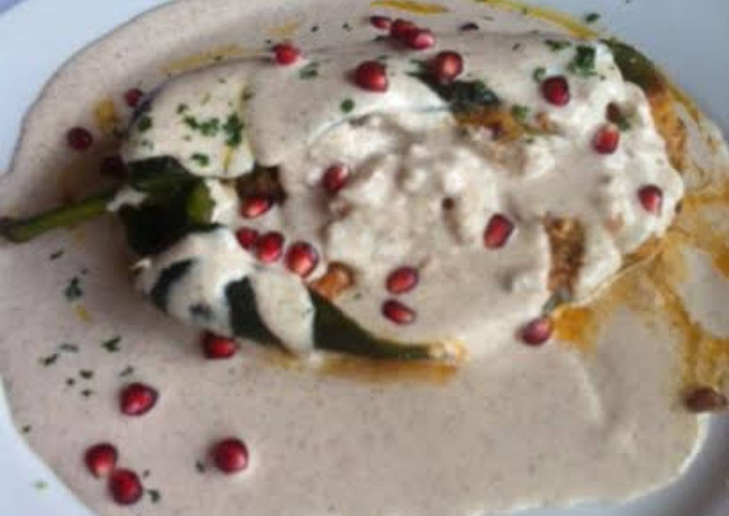 Chiles en Nogada de la independencia Receta de Chelita Cookpad