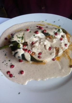 Una foto de Chiles en Nogada de la independencia