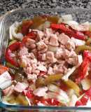 Pimientos asados con atún