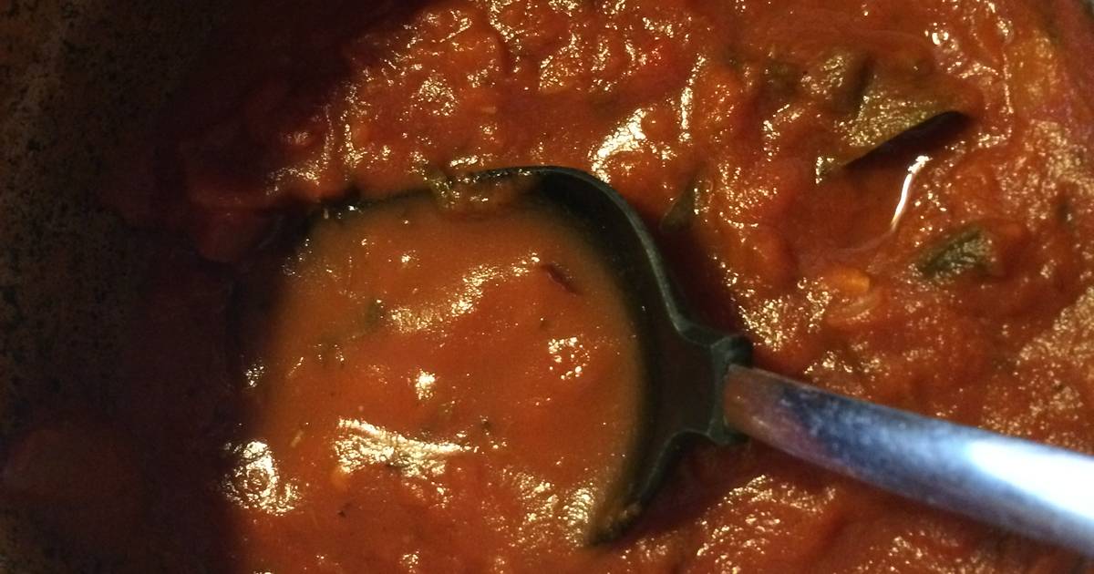 Salsa con carne para fideos Receta de Grazia Mangi- Cookpad