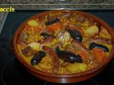 Arroz al horno con caldo de cocido