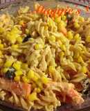 Ensalada de pasta y pollo