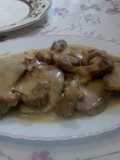 Cabecero de lomo con salsa de Jamaica