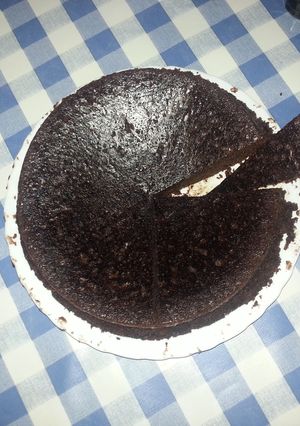Una foto de Tarta de chocolate al microondas