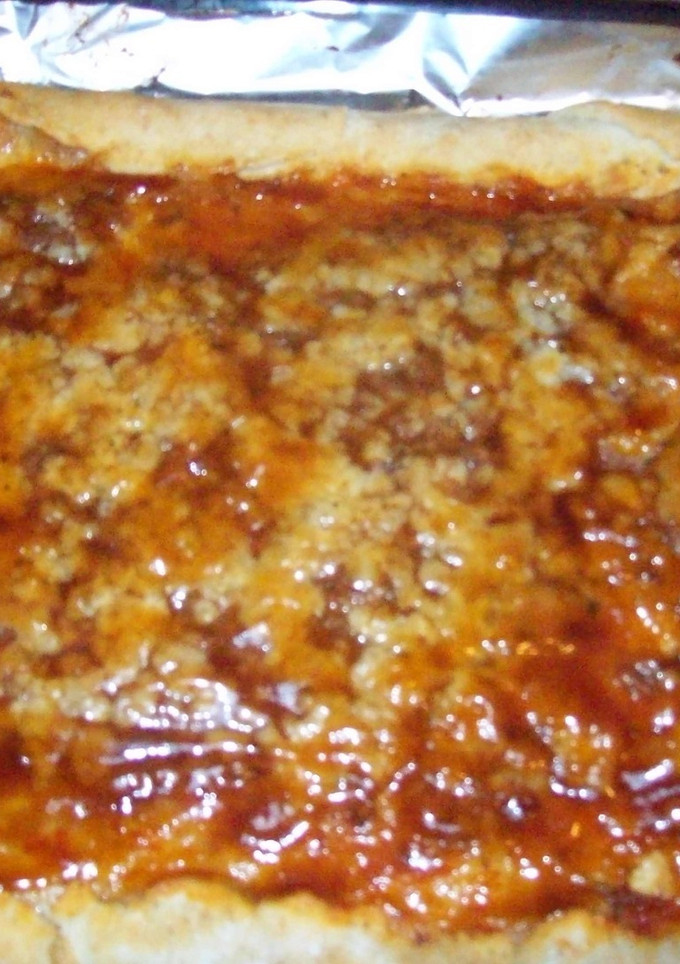 Una foto de Pizza Boloñesa a la barbacoa