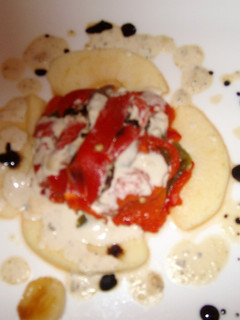 Una foto de Ensalada de pimientos al cabrales