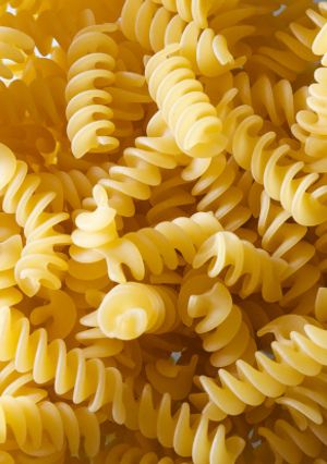 Una foto de Fusilli con salsa de champiñón