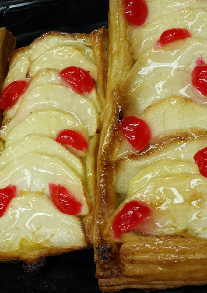 Una foto de Mini tarta de hojaldre de manzana