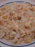 Arroz con huevo picado