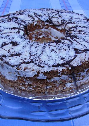 Una foto de Torta Angel de coco