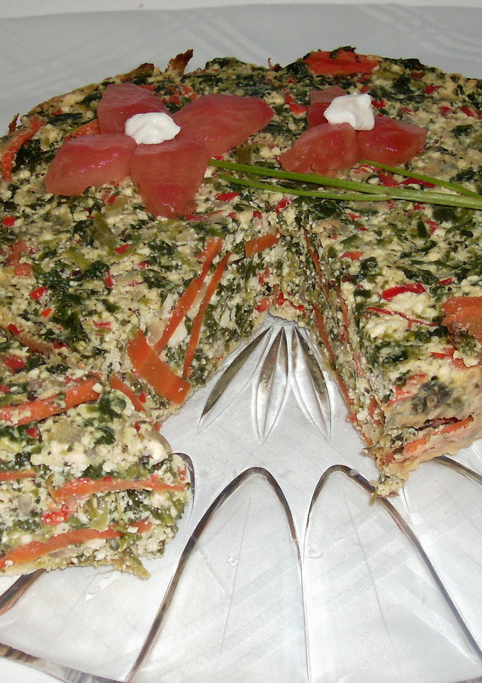 Una foto de Pastel de Espinacas Light