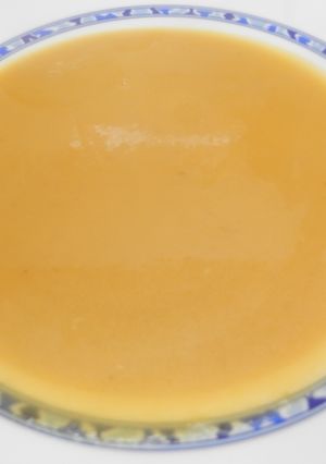 Una foto de Crema de calabaza con curry