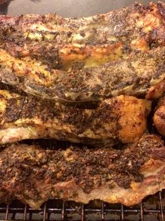 Una foto de Asado al horno con chimichurri